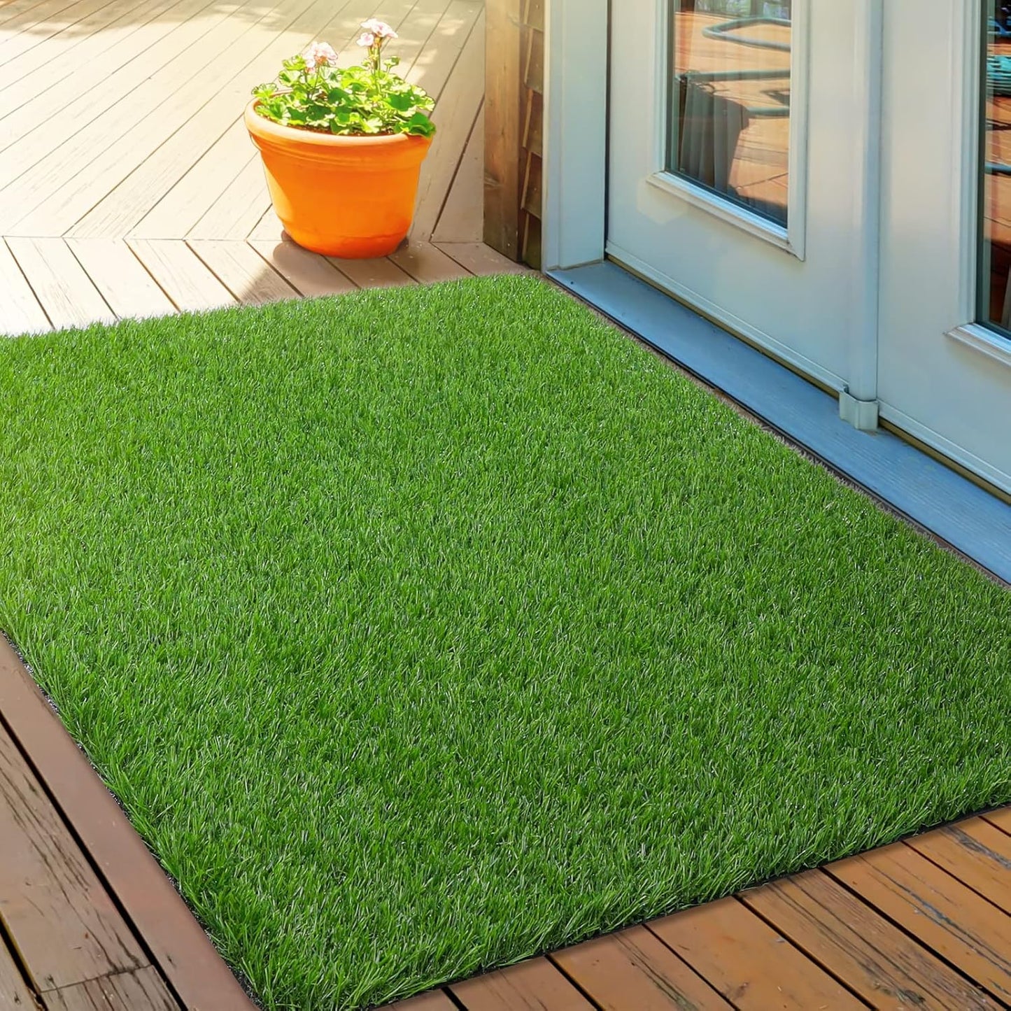 Pack of 2 Bathroom Rugs, Flannel Comfortable Non-slip Bath Mat Bathroom Carpet Super Absorbent Soft Shower Rug (40 * 60 cm)