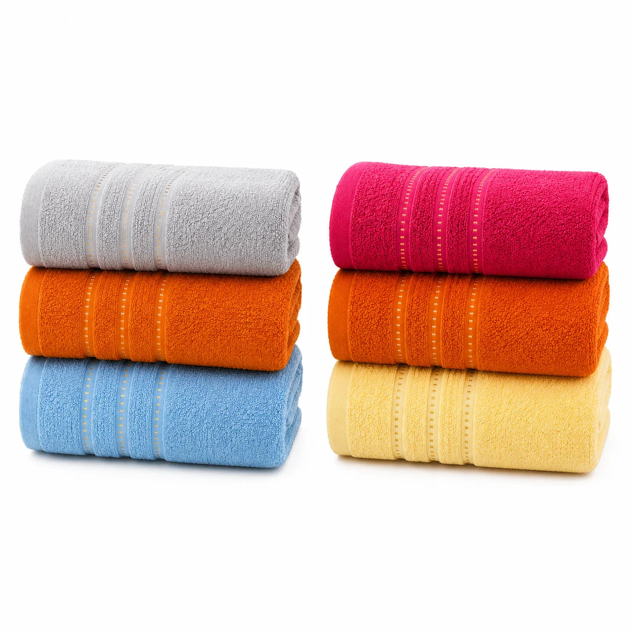 Pack of 3 Premium Quality Bath Towels Capri Cotton Towel 27x54 Inches