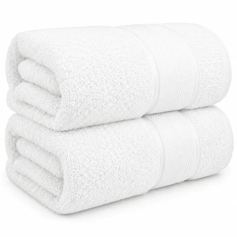 Bath Towels set Authentic Hotel and Spa Turkish Cotton White Towel