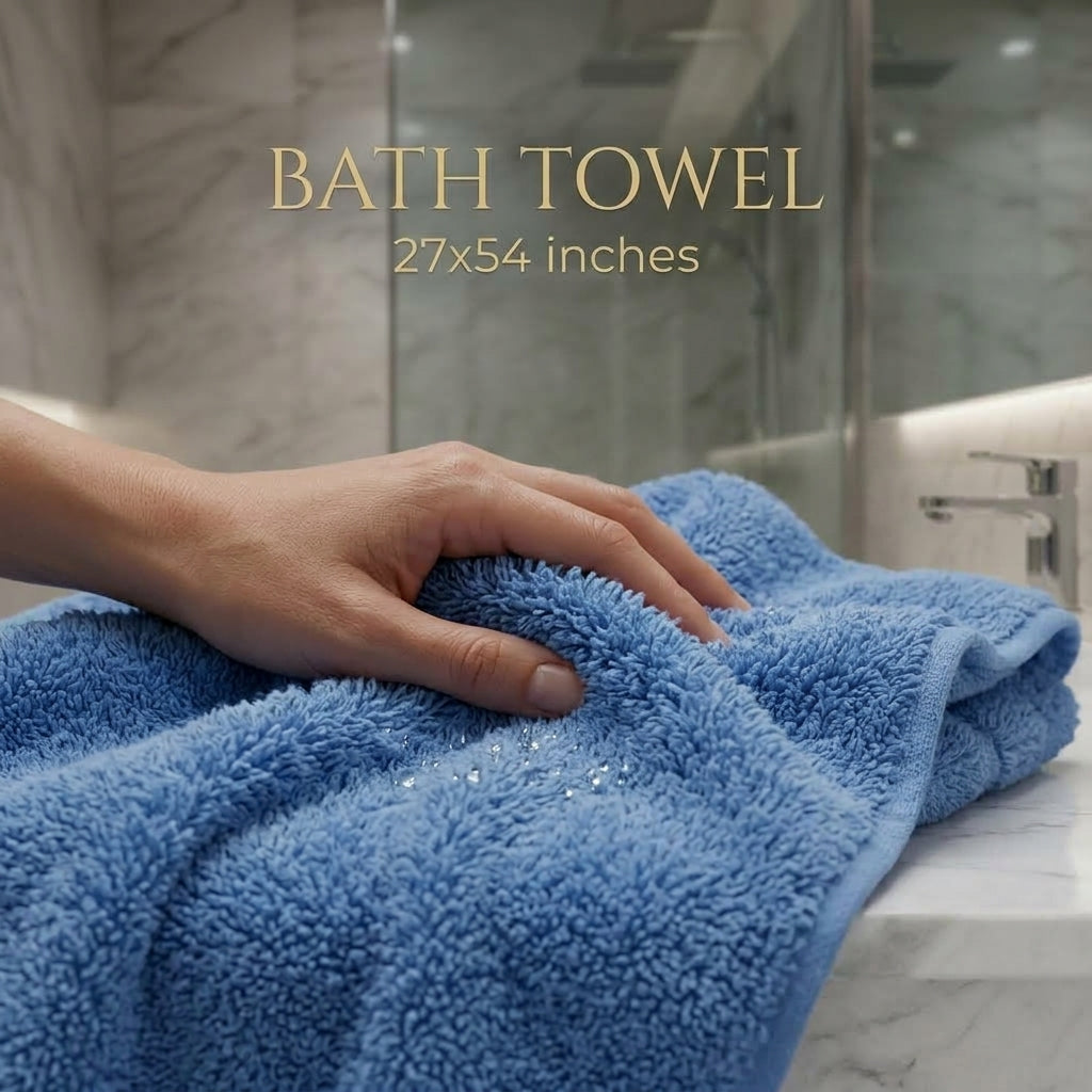 Stock Clearance Bath Towels Sale | Limited Stock Blue Colour