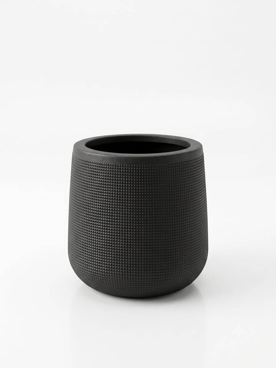 Jumbo Extra Large Fiber Geometric Planter