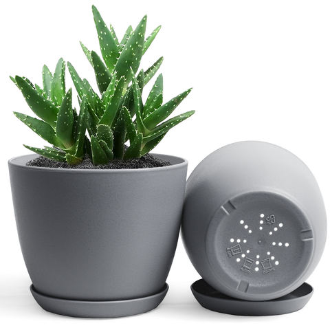 Extra Large Plant Pots, Drainage, Perfect for Indoor Planters - 12 Colours Available