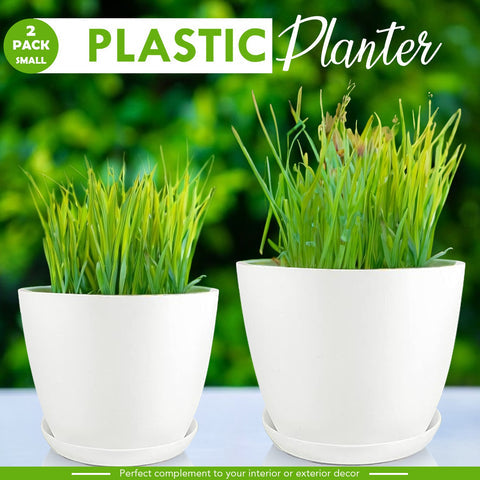 Extra Large Plant Pots, Drainage, Perfect for Indoor Planters - 12 Colours Available