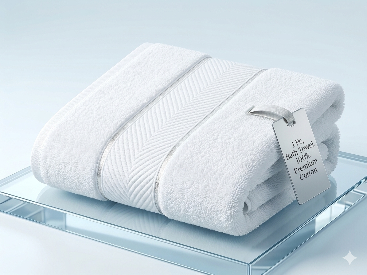 Soft Bath Towel 27x54Inches (650 GSM)  100% Cotton Material  Luxury Bath Sheet Towels for Bathroom