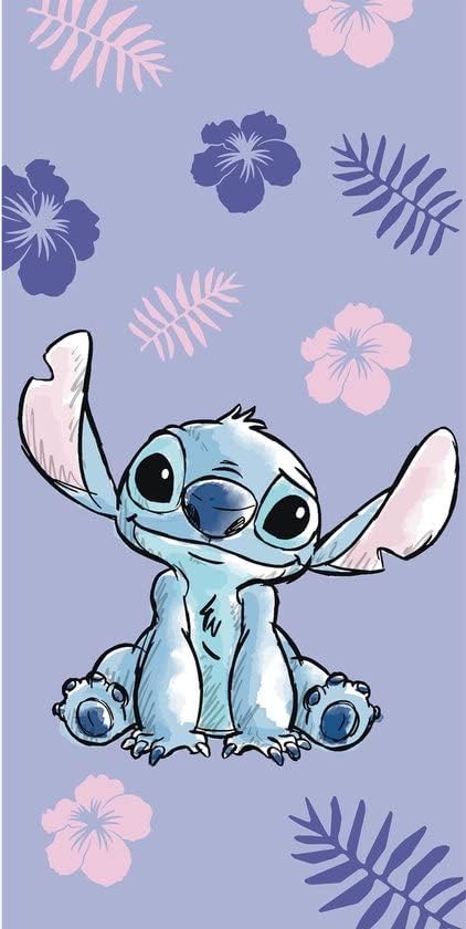 Printed Bath & Beach Towel - Bath Towel - Lilo and Stitch - Child - 70 x 140 cm - 100% Cotton