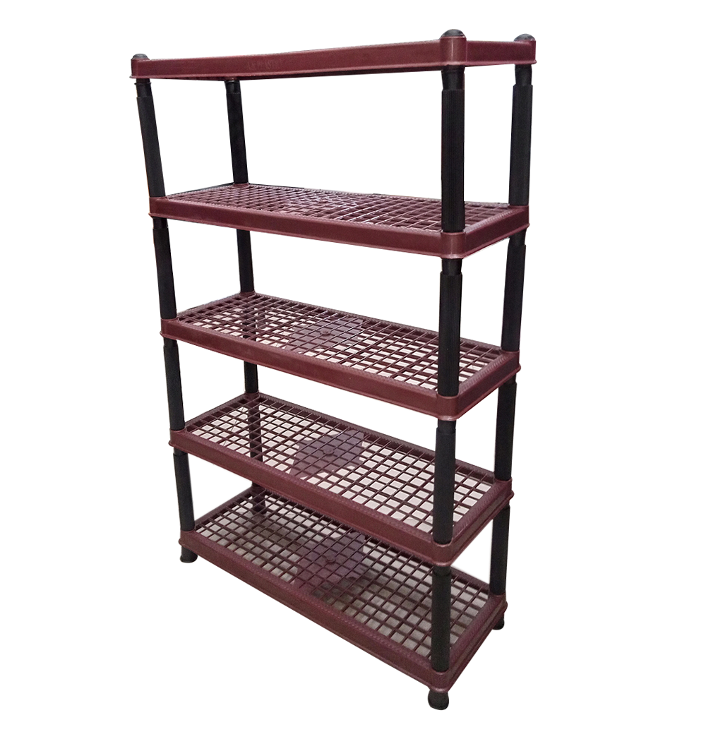 Home & Office Multipurpose Plastic Rack / Room Organizer Home & Office Multipurpose Plastic Rack /Multi-Purpose 3 | 4 | 5 | Layer Plastic Shoe Rack – Gray & Brown