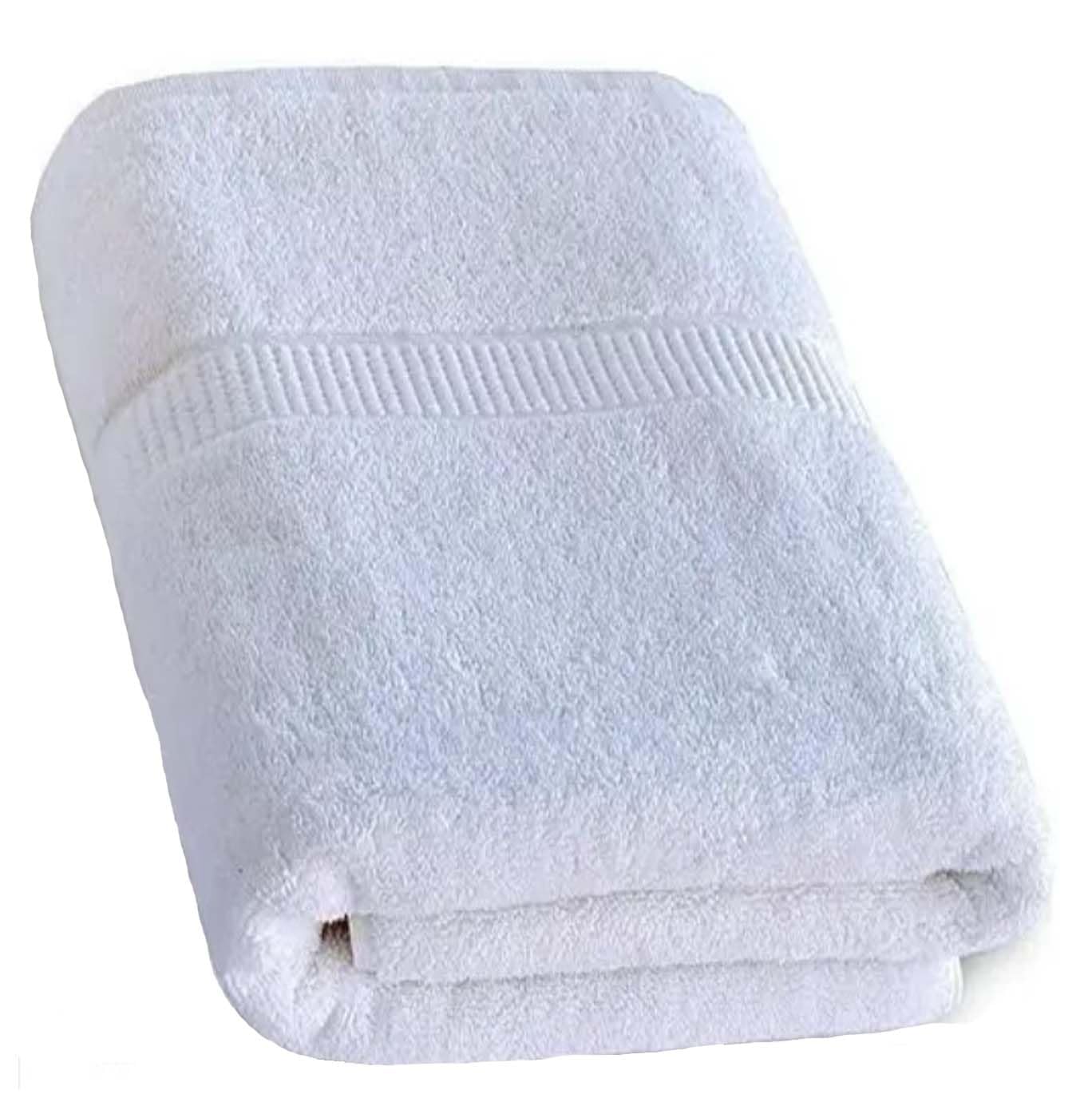 White Bath Towel, Hand Towel Sizes 20x40 | 27x54 | 40x60 inches – 500 GSM Cotton White Towel