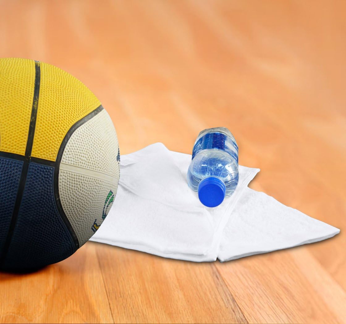 Cotton Washcloths Set - 100% Ring Spun Cotton, Premium Quality Flannel Face Cloths, Highly Absorbent and Soft Feel Fingertip Towels White