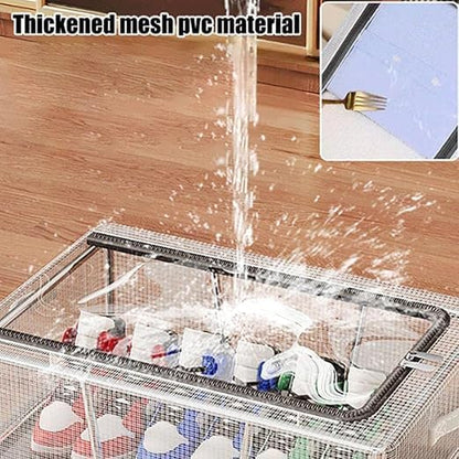 PVC Foldable Transparent Storage Box for Shoes, Toys, Clothes, Books etc.
