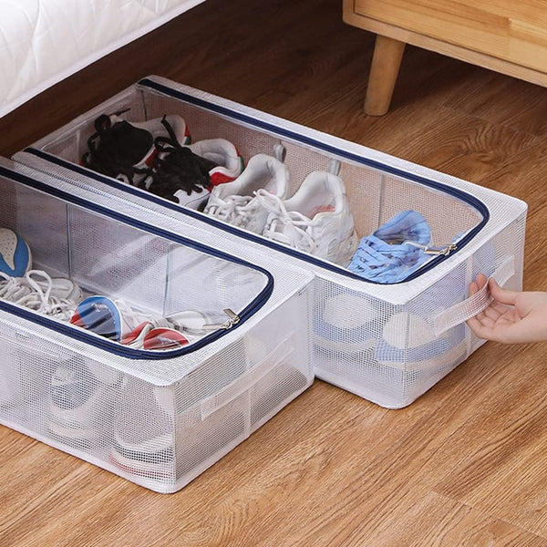 PVC Foldable Transparent Storage Box for Shoes, Toys, Clothes, Books etc.