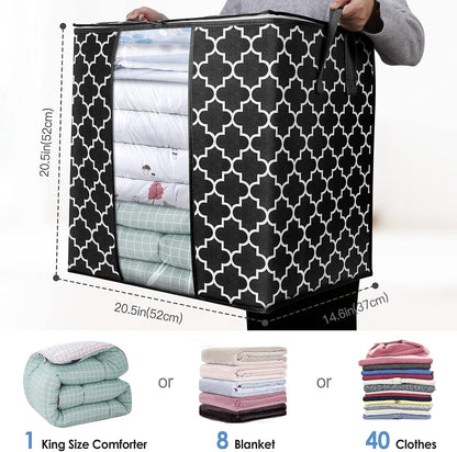 Printed Fabric Storage Bags (With Daisy Pattern)