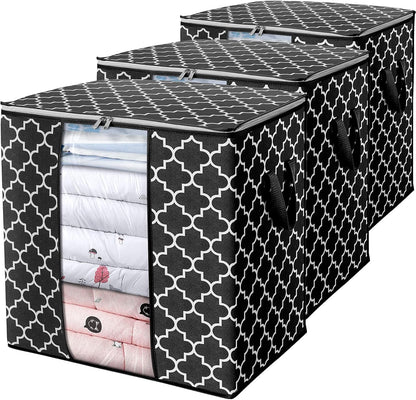 Printed Fabric Storage Bags (With Daisy Pattern)