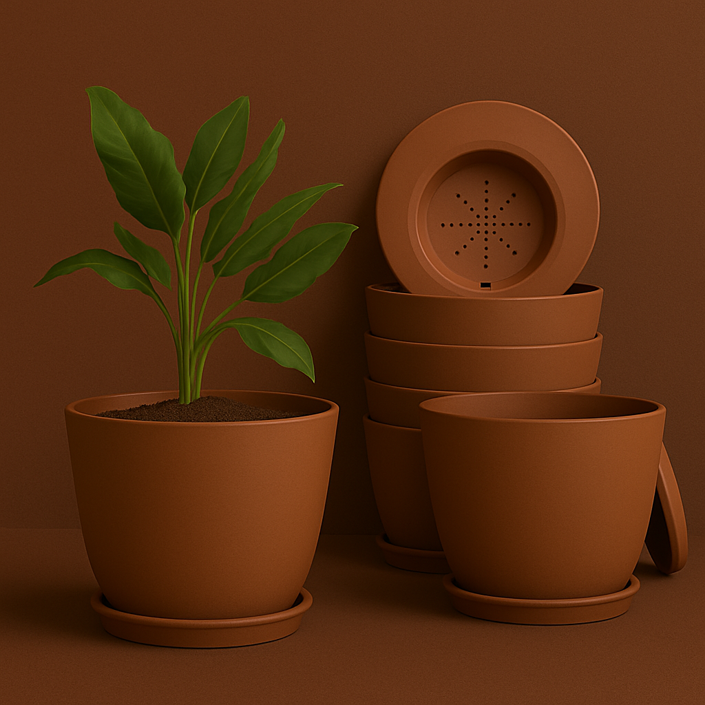Extra Large Plant Pots, Drainage, Perfect for Indoor Planters - 12 Colours Available