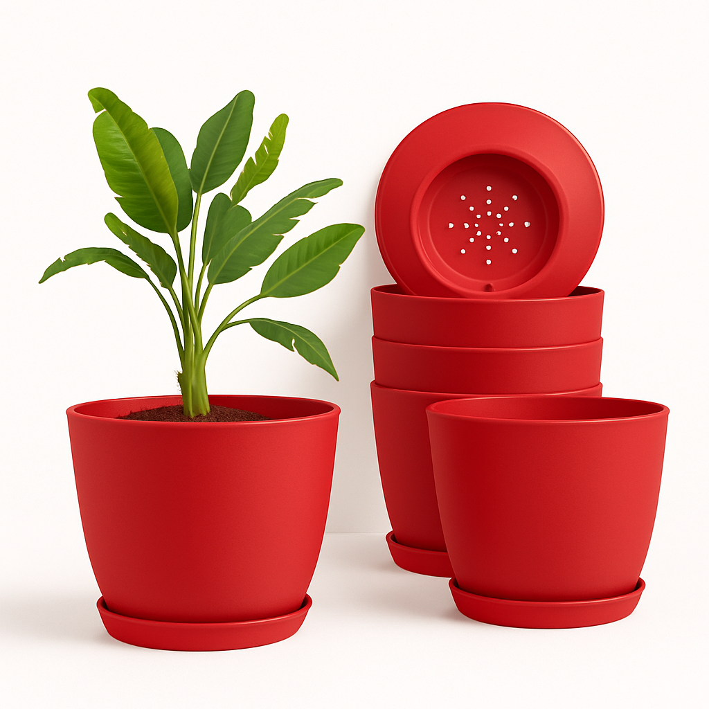 Extra Large Plant Pots, Drainage, Perfect for Indoor Planters - 12 Colours Available