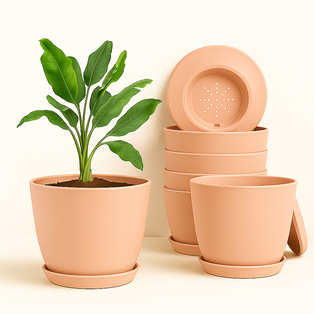 Extra Large Plant Pots, Drainage, Perfect for Indoor Planters - 12 Colours Available