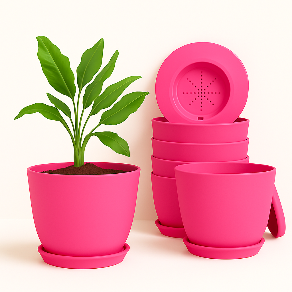 Extra Large Plant Pots, Drainage, Perfect for Indoor Planters - 12 Colours Available