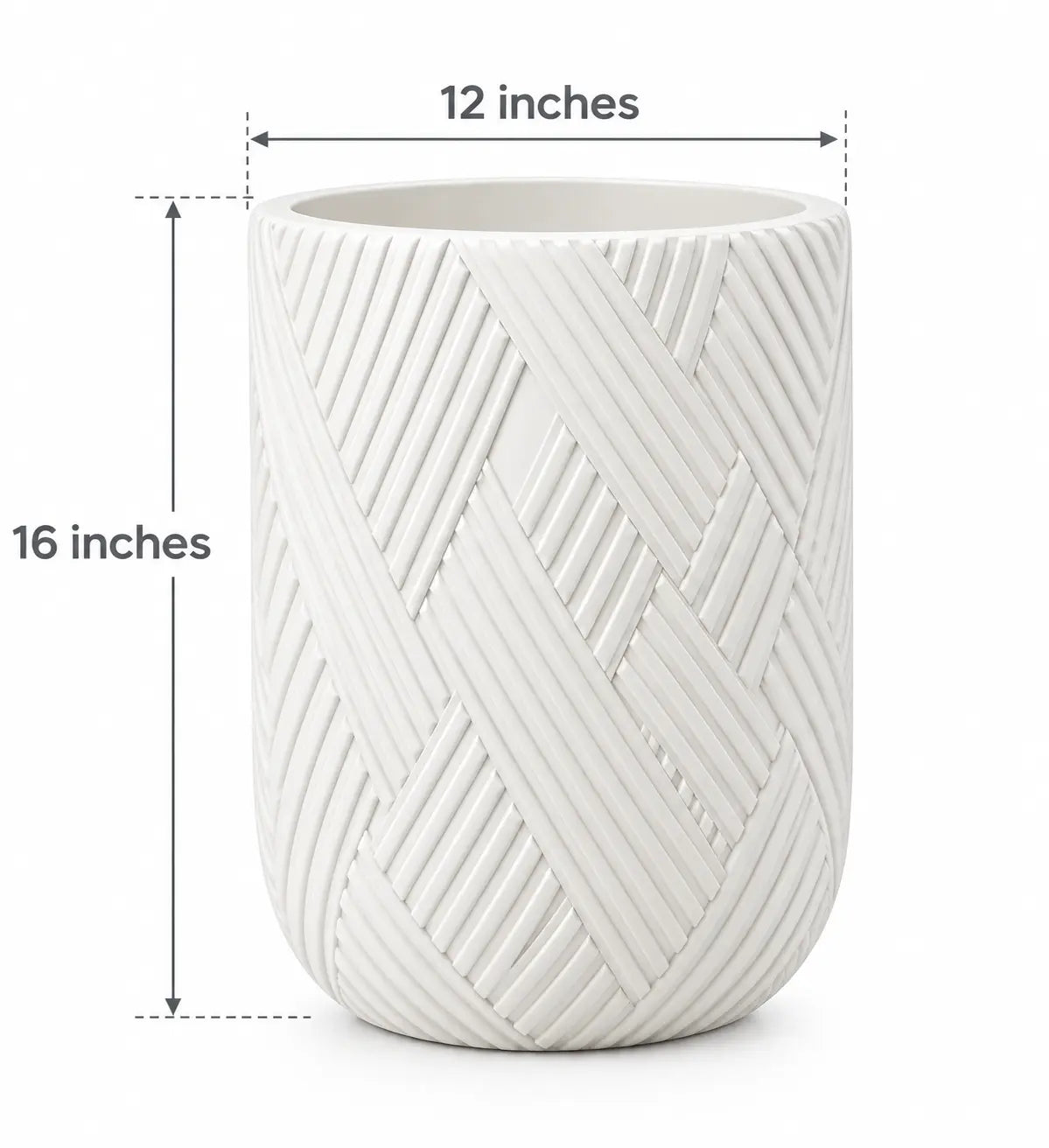 Extra Large Strong Fiber Decorative Pot