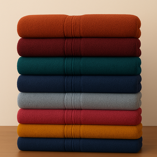 Soft Bath Towel 27x54Inches (600 GSM)  100% Cotton Material  Luxury Bath Sheet Towels for Bathroom