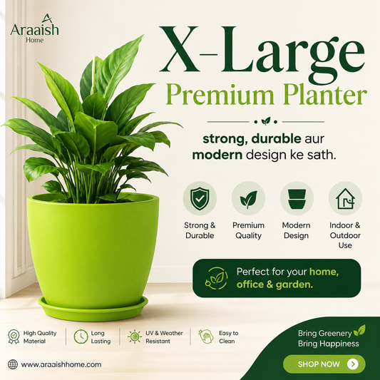 Extra Large Plant Pots for Indoor/Outdoor Use with Drainage. Available in Multi-Packs and Seven Vibrant Colors