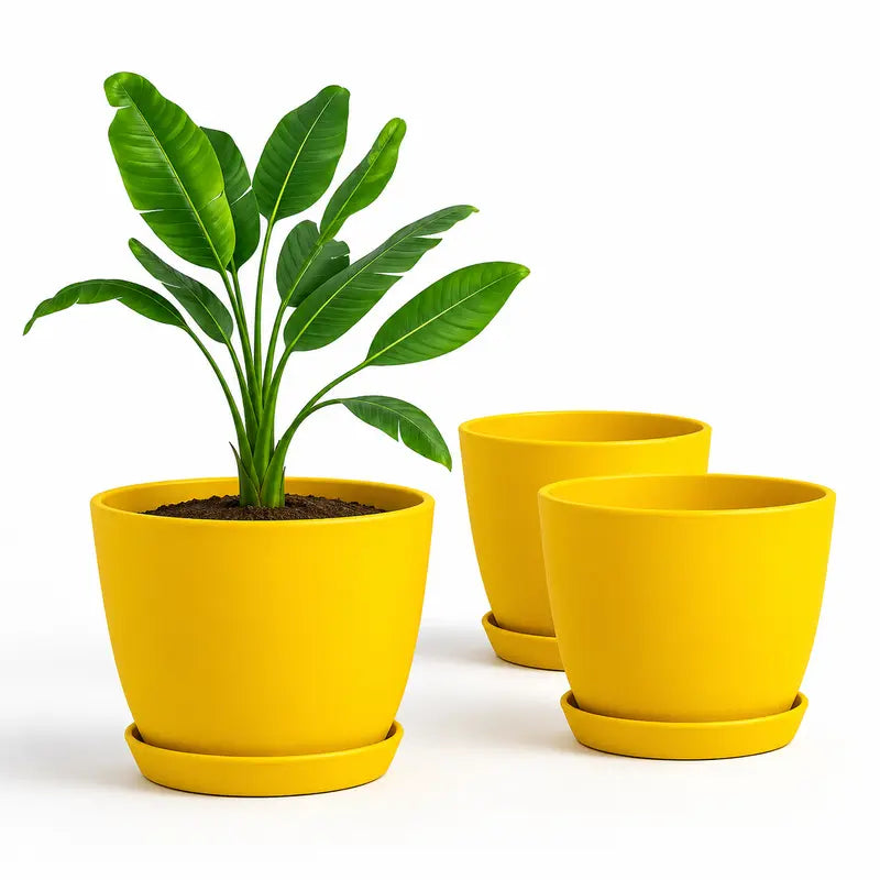 Extra Large Plant Pots for Indoor/Outdoor Use with Drainage. Available in Multi-Packs and Seven Vibrant Colors