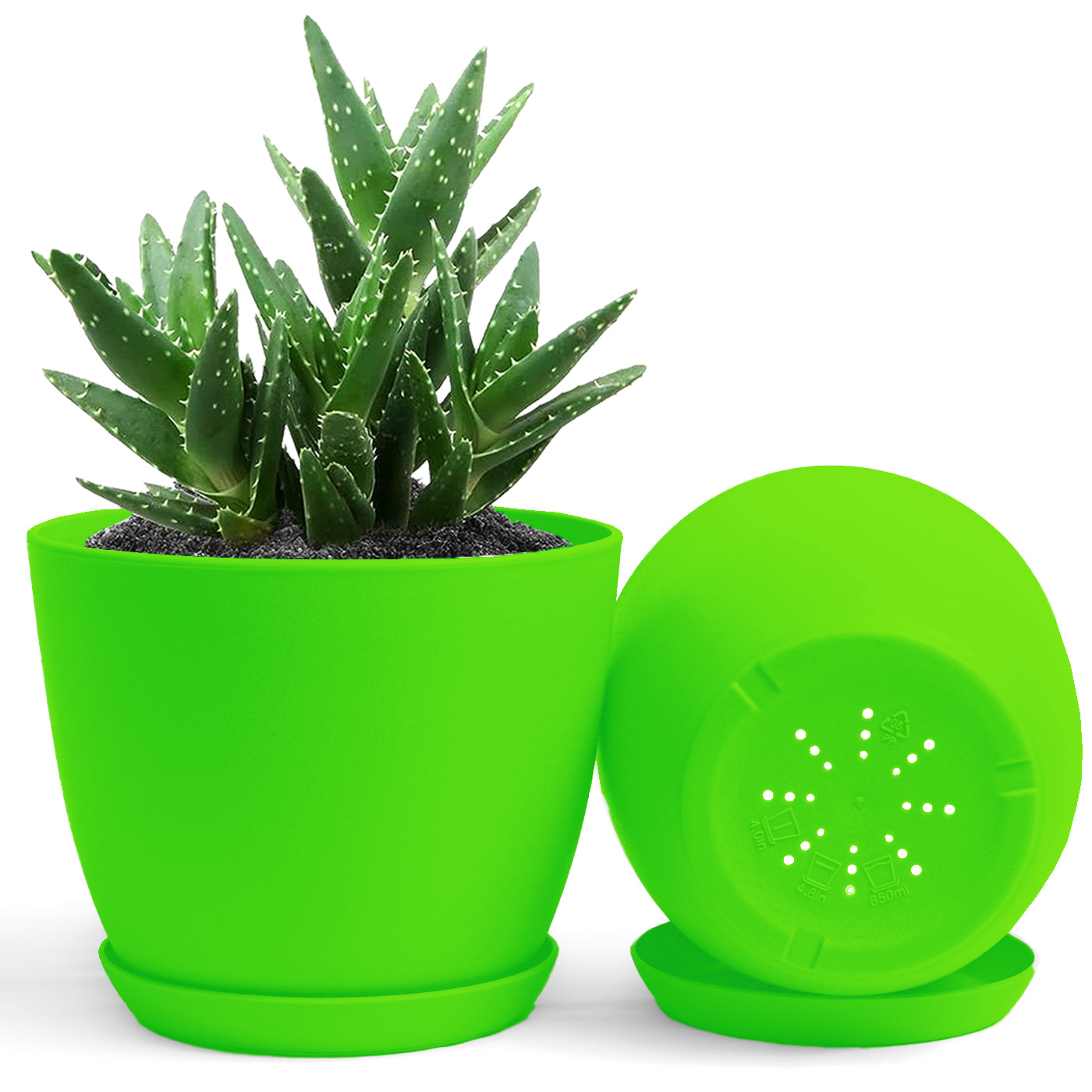 Extra Large Plant Pots, Drainage, Perfect for Indoor Planters - 12 Colours Available