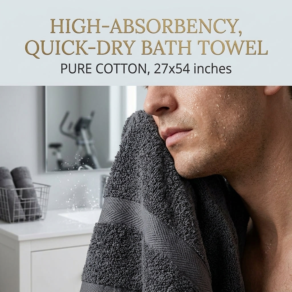 Stock Clearance Bath Towels Sale | Limited Stock Grey Colour