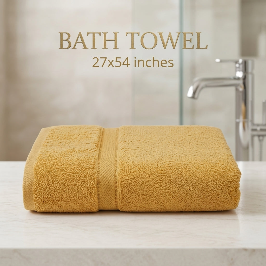 Stock Clearance Bath Towels Sale | Limited Stock Mustered Colour