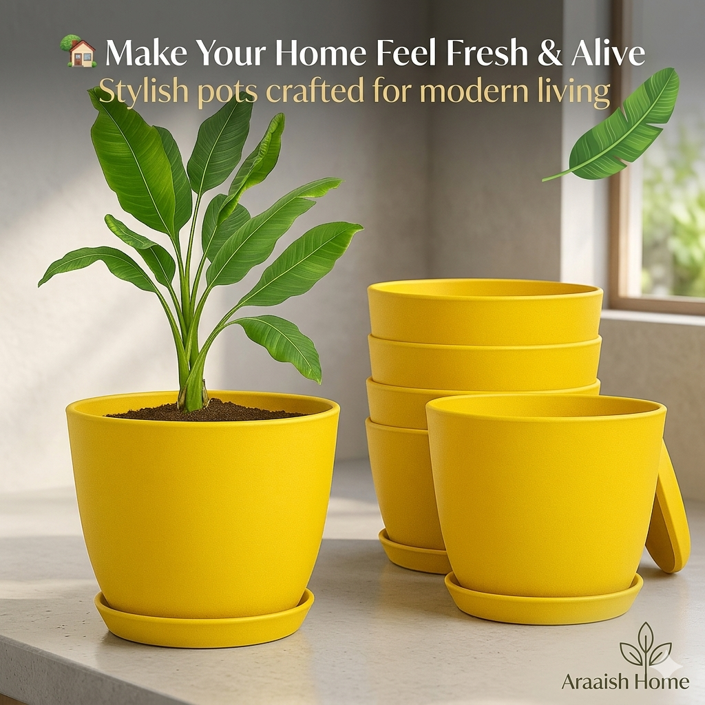 Extra Large Plant Pots for Indoor/Outdoor Use with Drainage. Available in Multi-Packs and Seven Vibrant Colors