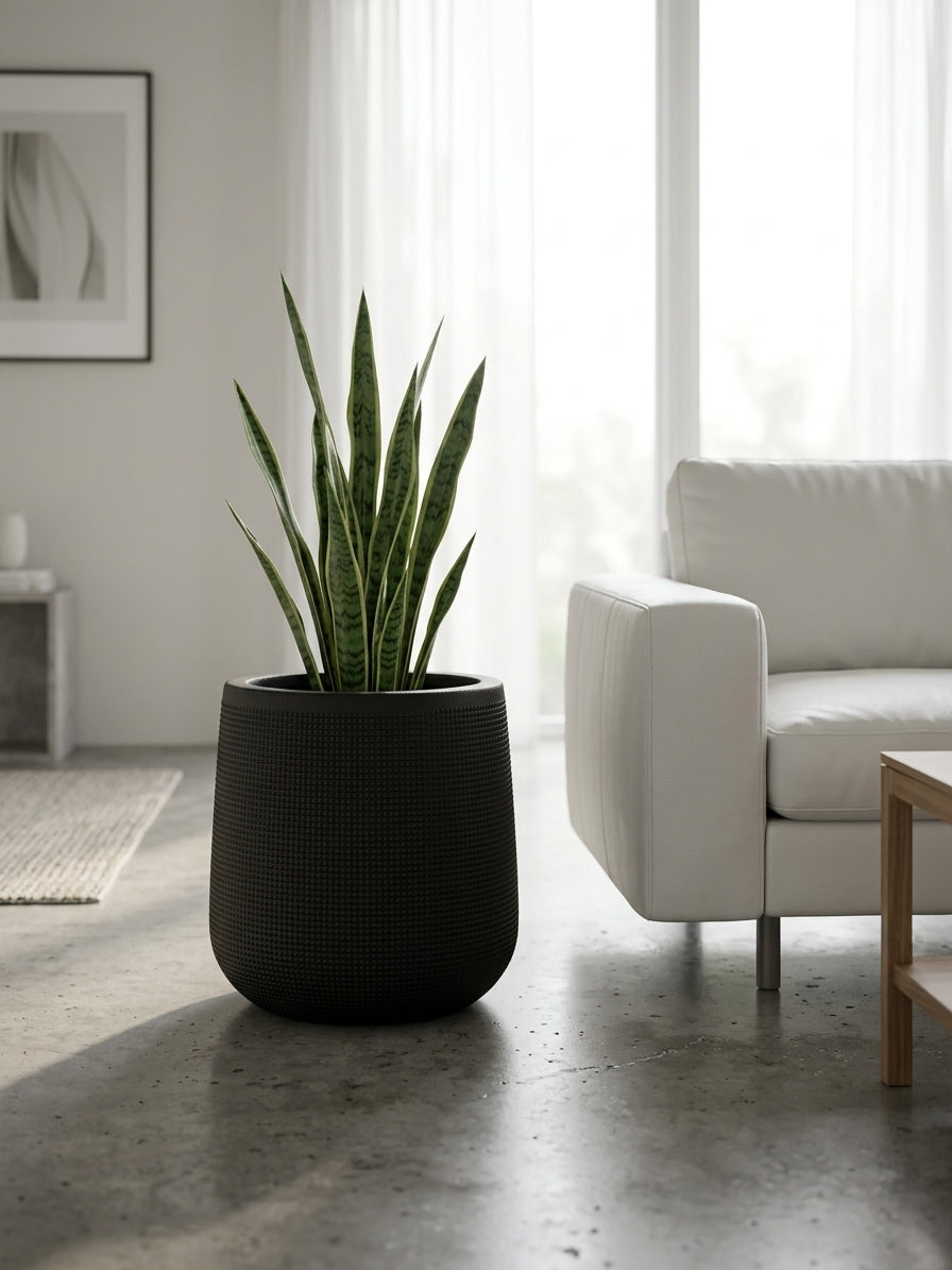 Jumbo Extra Large Fiber Geometric Planter