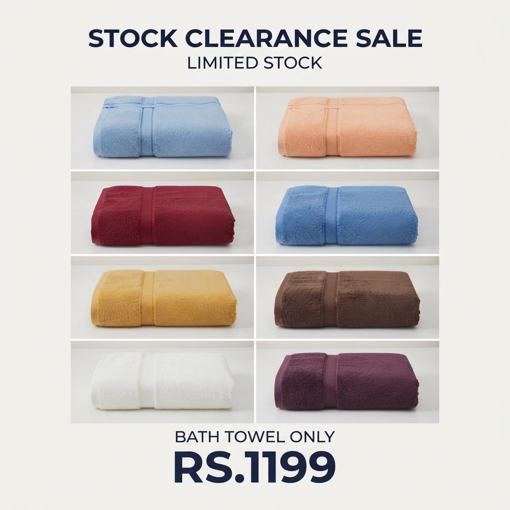 Stock Clearance Bath Towels Sale | Limited Stock
