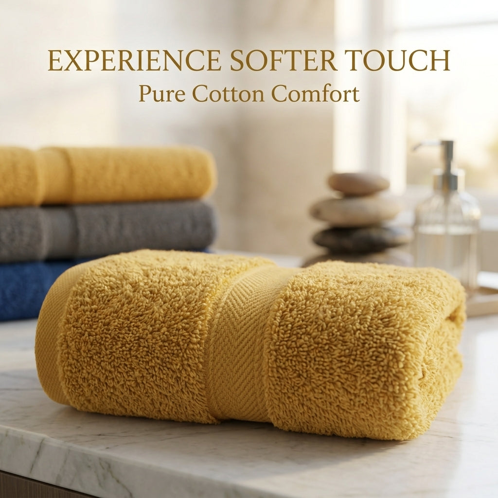 Stock Clearance Bath Towels Sale | Limited Stock Mustered Colour