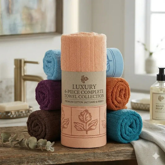 3 Pcs Royal Leaf Jacquard Bath Towels - Perfect for Wedding Gifts! 27x54 Inches