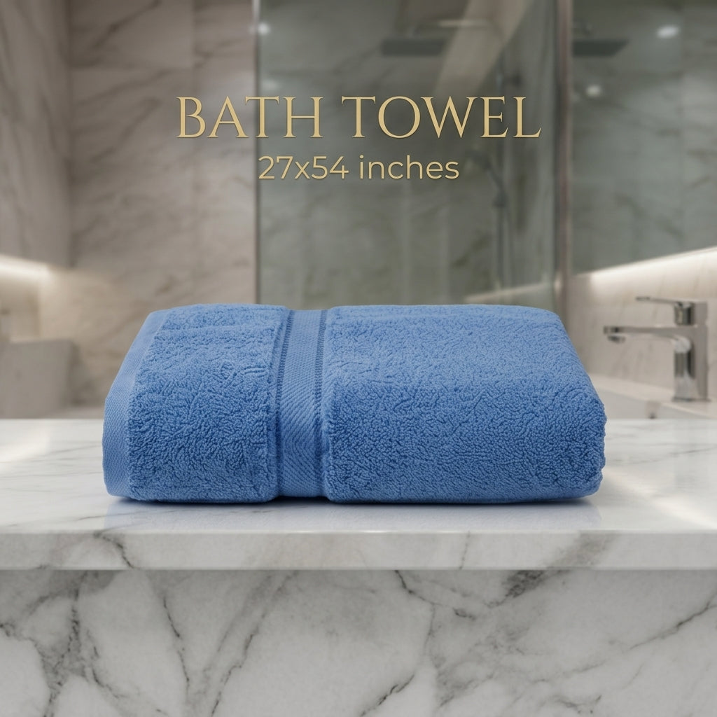 Stock Clearance Bath Towels Sale | Limited Stock Blue Colour