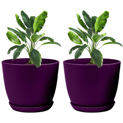 Extra Large Plant Pots, Drainage, Perfect for Indoor Planters - 12 Colours Available