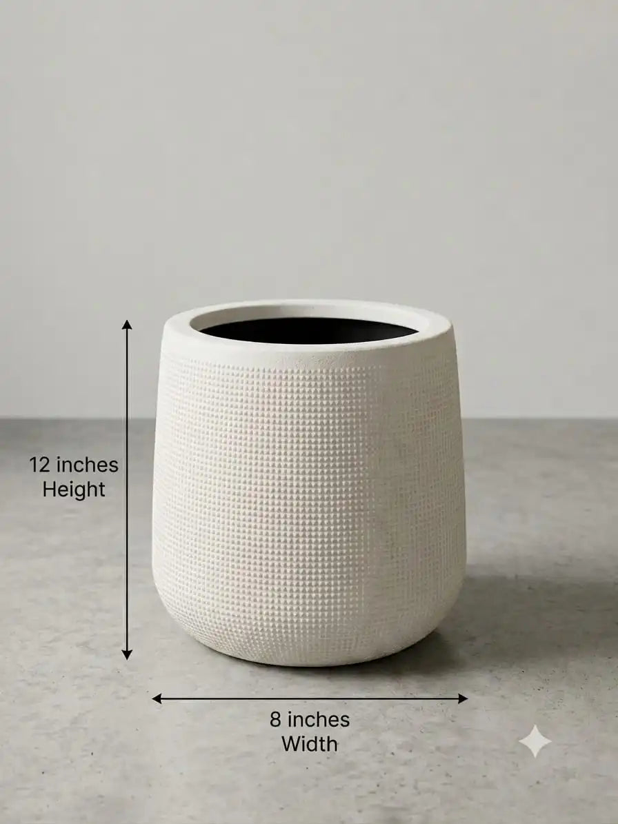 Jumbo Extra Large Fiber Geometric Planter