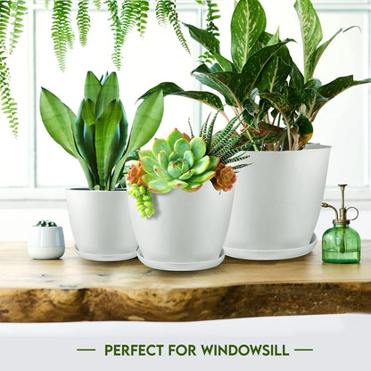 Extra Large Plant Pots, Drainage, Perfect for Indoor Planters - 12 Colours Available