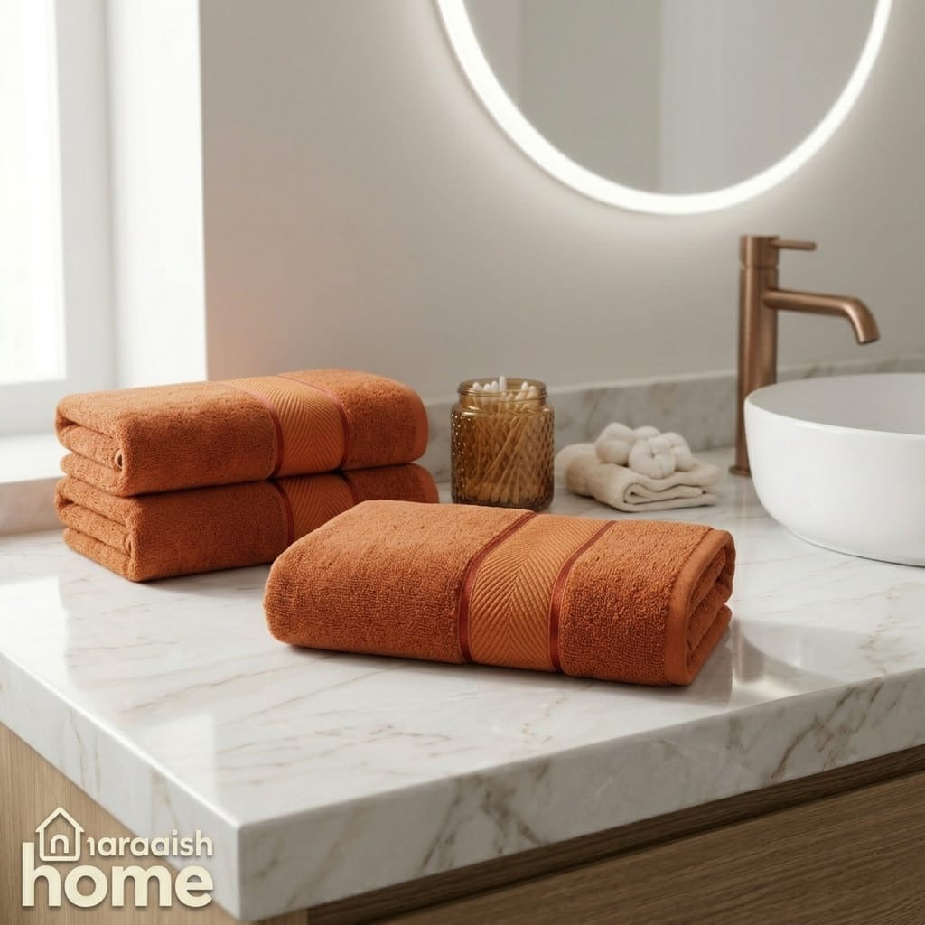 Soft Bath Towel 27x54Inches (650 GSM)  100% Cotton Material  Luxury Bath Sheet Towels for Bathroom