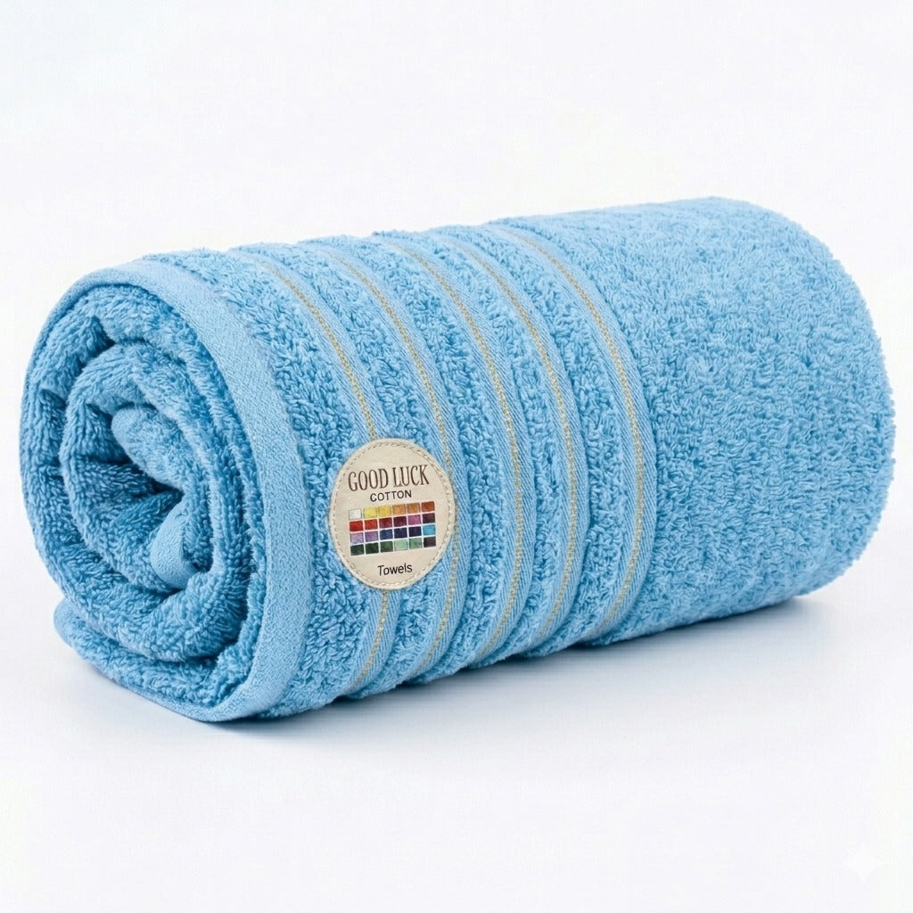 Premium 100% Cotton Bath Towel - Large Size 27x54 Inches - Ultra Absorbent & Soft