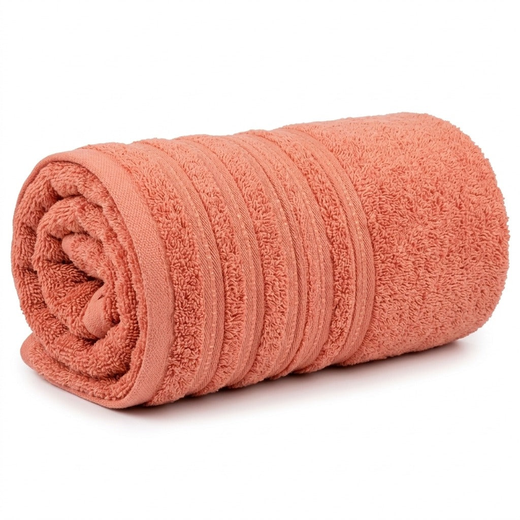 Premium 100% Cotton Bath Towel - Large Size 27x54 Inches - Ultra Absorbent & Soft
