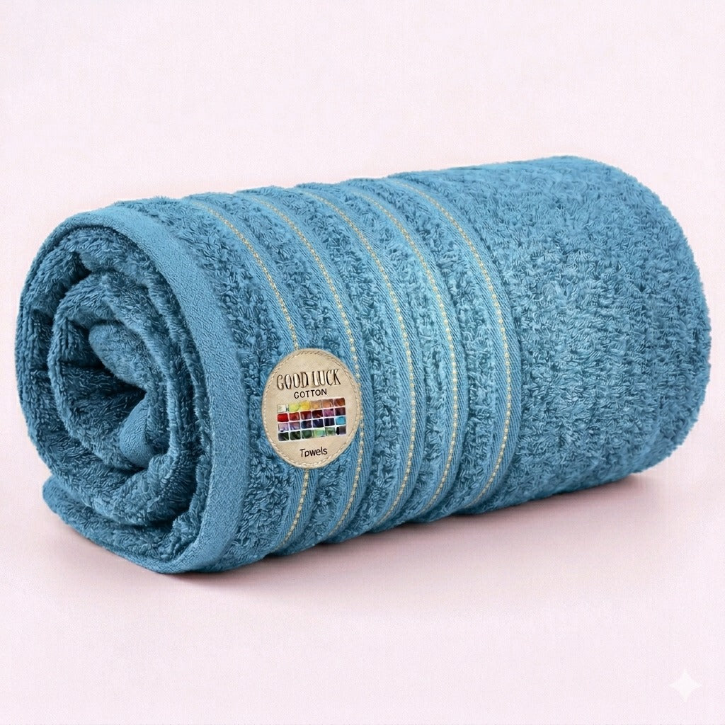 Premium 100% Cotton Bath Towel - Large Size 27x54 Inches - Ultra Absorbent & Soft