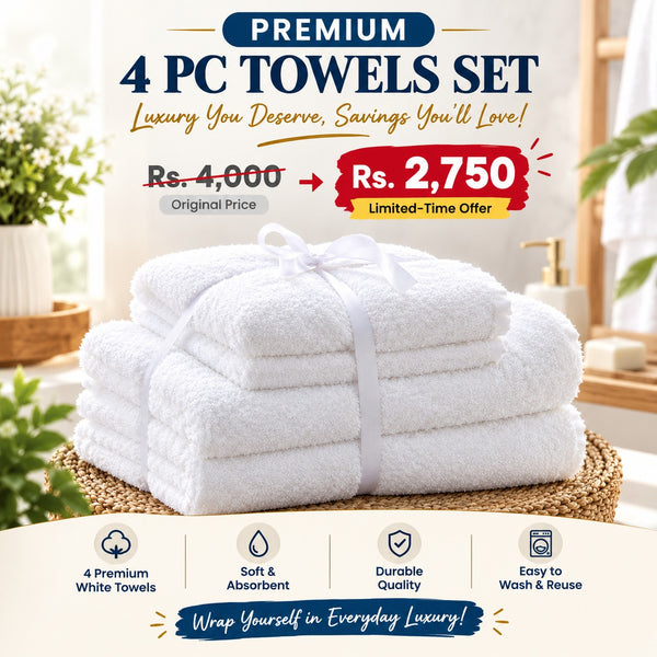 Buy 3 Bath Towels & Get 1 Bath Towel Free | Super Soft & Highly Absorbent