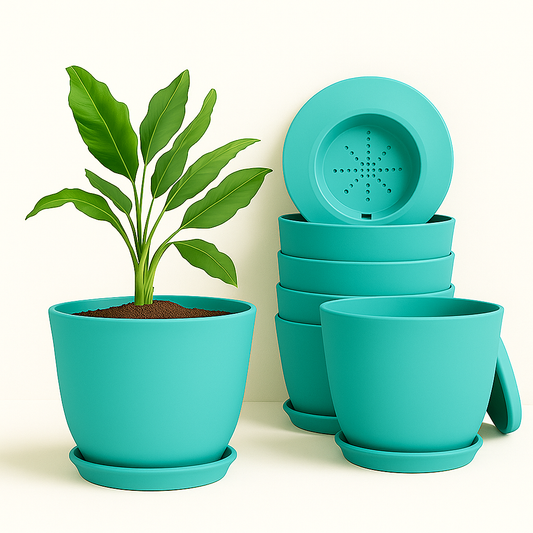 Extra Large Plant Pots, Drainage, Perfect for Indoor Planters - 7 Colours Available