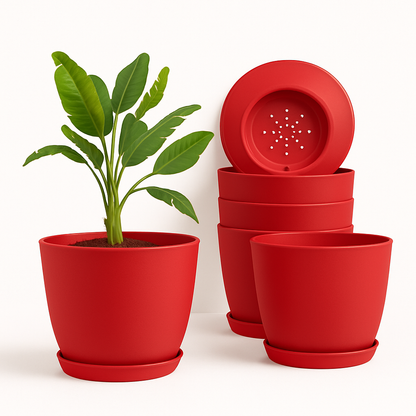 Extra Large Plant Pots, Drainage, Perfect for Indoor Planters - 12 Colours Available