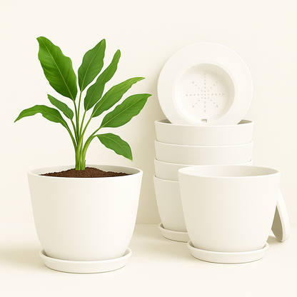 Extra Large Plant Pots, Drainage, Perfect for Indoor Planters - 12 Colours Available