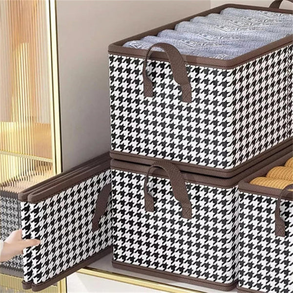 Jean Organizer, Large Capacity Collapsible Clothes with Handle for Closet