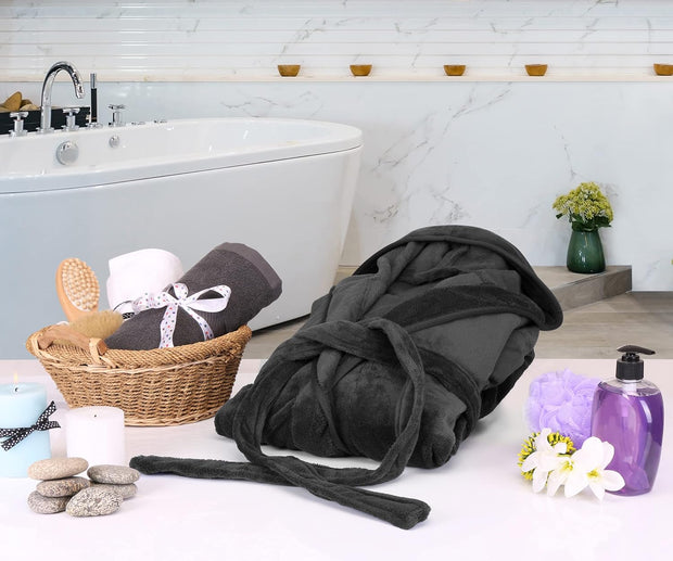 Velour & Cotton Bathrobe Men & Women  1 Pc