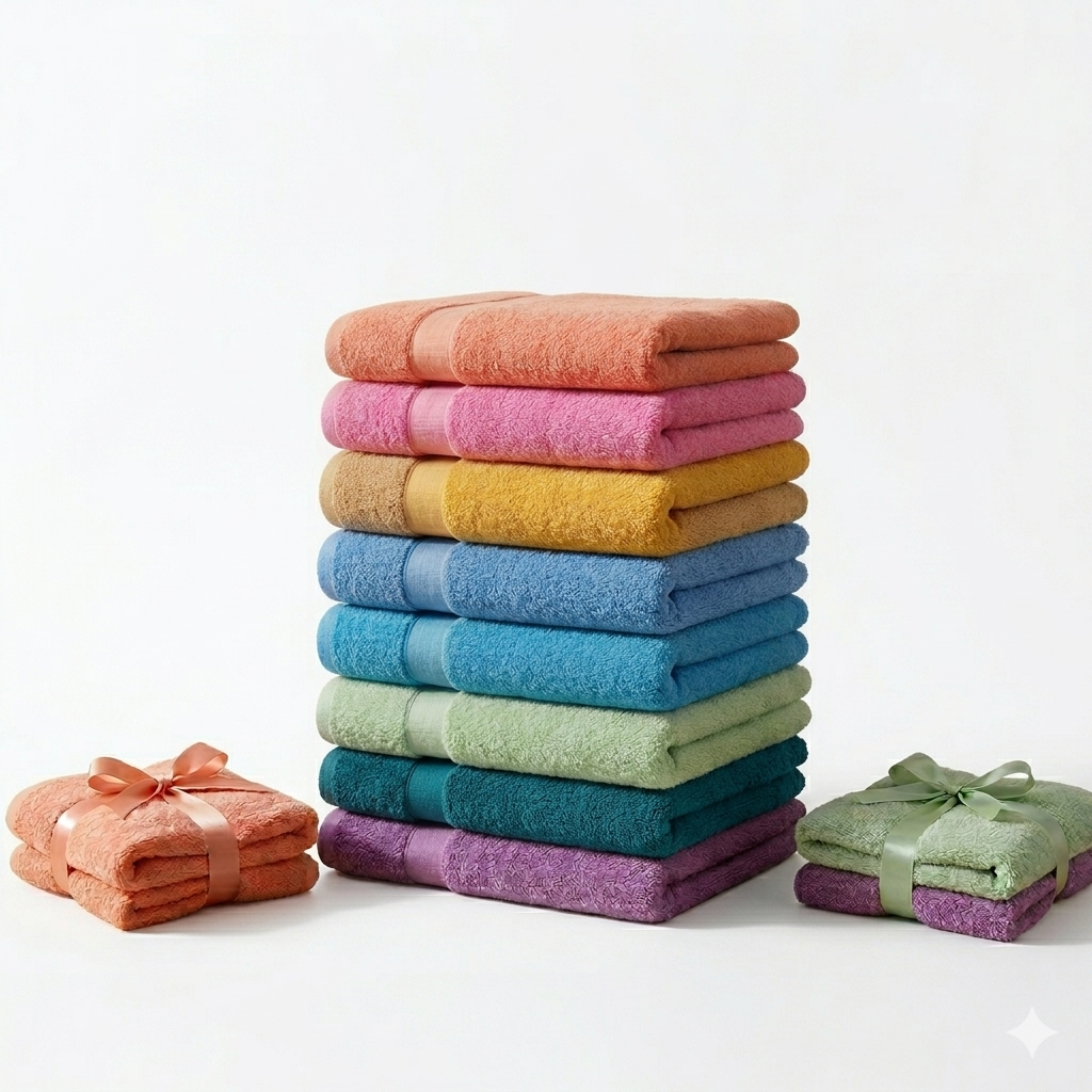 100% Cotton Bath Towels Quick Dry Super Absorbent Light Weight Soft Bath Towel