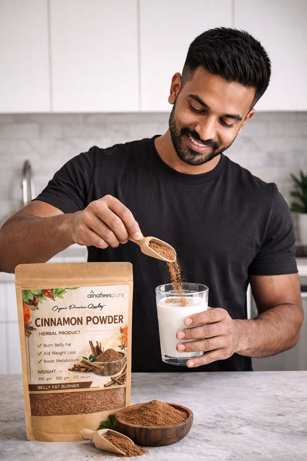 Alnafees Pure Cinnamon Powder (Organic Premium Quality)