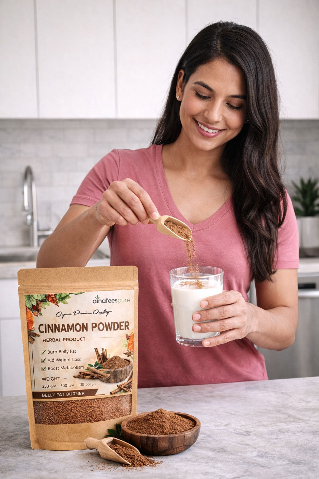 Alnafees Pure Cinnamon Powder (Organic Premium Quality)