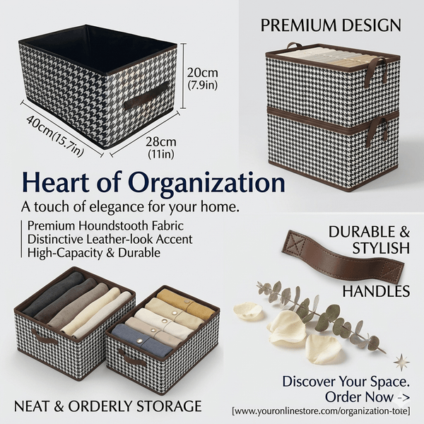 Jean Organizer, Large Capacity Collapsible Clothes with Handle for Closet